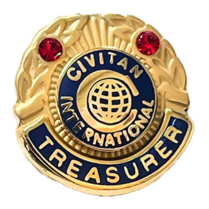 Treasurer Pin (Club) Thumbnail