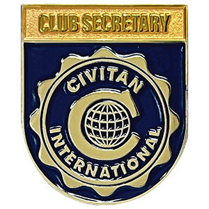 Civitan Club Secretary Lapel Pin Thumbnail