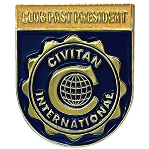 Civitan Club Past President Lapel Pin Thumbnail