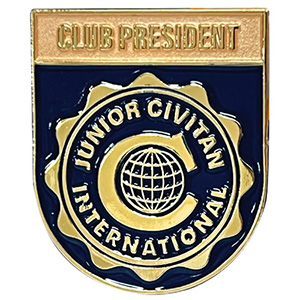 Junior Civitan Club President Lapel Pin Thumbnail