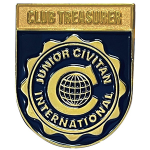 Junior Civitan Club Treasurer Lapel Pin Thumbnail