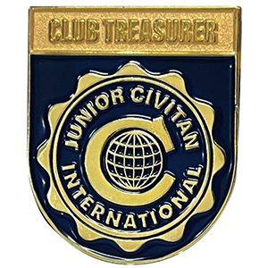 Junior Civitan Club Treasurer Lapel Pin / Thumbnail