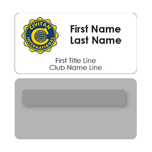 Civitan Club Name Tag - 3 line / Thumbnail