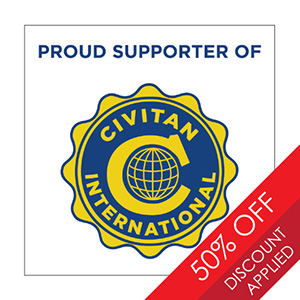 Sponsor of Civitan International Window Decal / Thumbnail