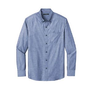 Port Authority® Long Sleeve Chambray Easy Care Shirt Thumbnail