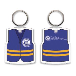 Civitan Vest Soft Vinyl Key Tag Thumbnail
