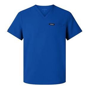 Jaanuu Men's 3-Pocket Scrub V-Neck Top / Thumbnail