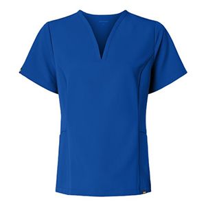 Jaanuu Women's Fit & Flare Scrub V-Neck Top / Thumbnail