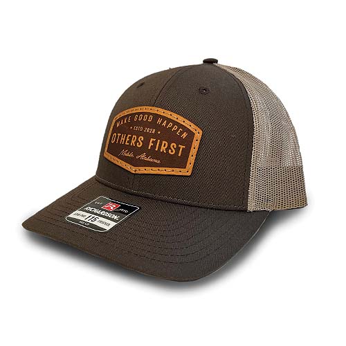 Richardson Low Profile Trucker with Leather Patch