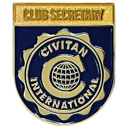 Civitan Club Secretary Lapel Pin Image