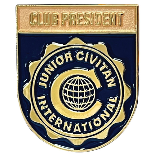 Junior Civitan Club President Lapel Pin Image
