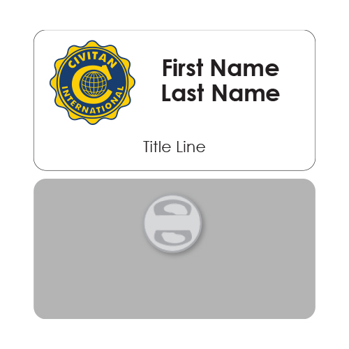 Civitan Club Name Tag - 2 line Image