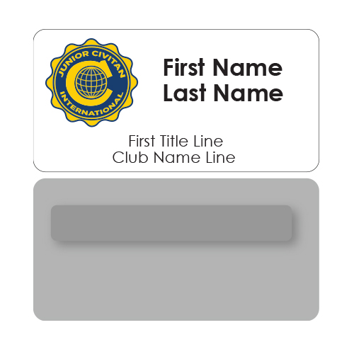 Junior Civitan Name Tag - 3 line Image