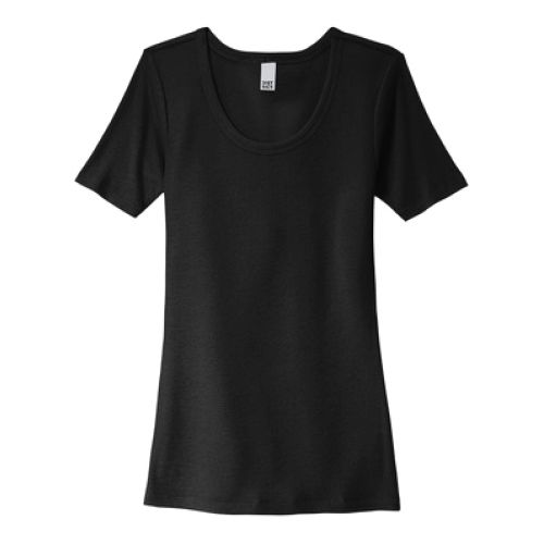 District® Women’s V.I.T.™ Rib Scoop Neck Tee Image