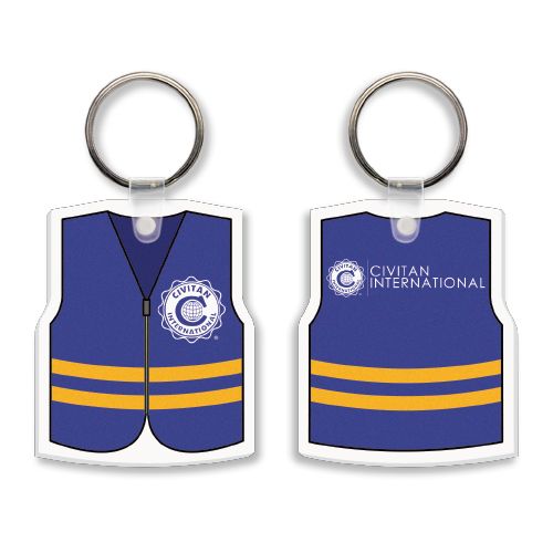 Civitan Vest Soft Vinyl Key Tag Image