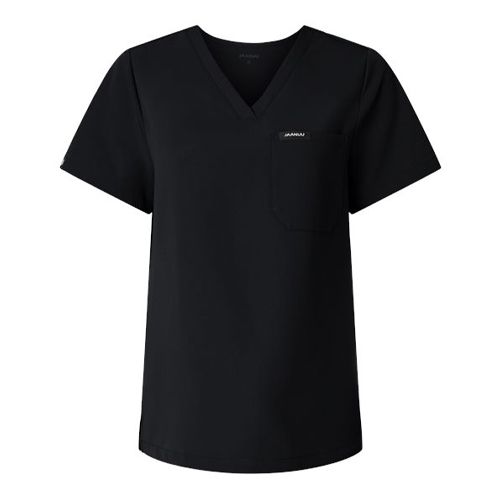 Jaanuu Women's 1-Pocket Scrub V-Neck Top Image