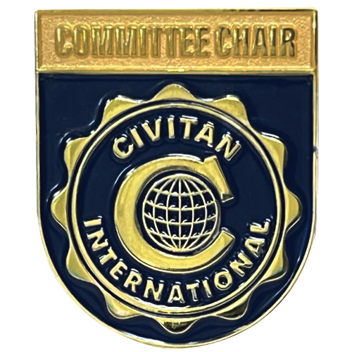 Civitan Committee Chair Lapel Pin Image