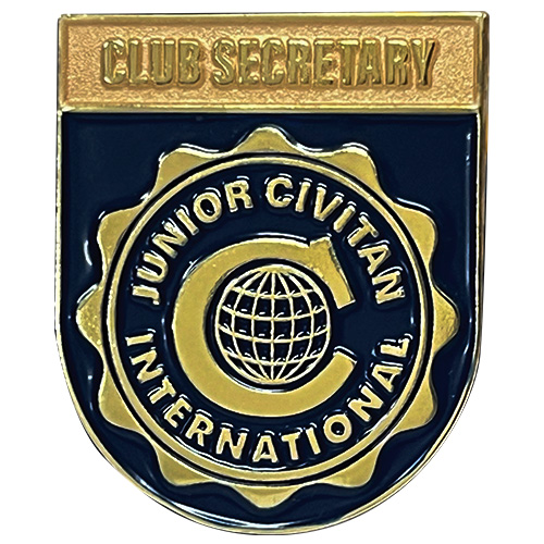 Junior Civitan Club Secretary Lapel Pin Image
