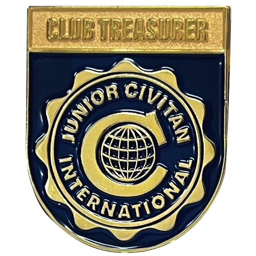 Junior Civitan Club Treasurer Lapel Pin Image