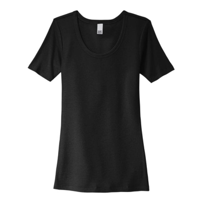 District® Women’s V.I.T.™ Rib Scoop Neck Tee Image