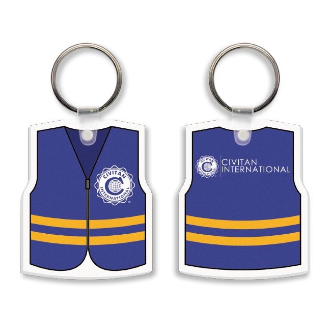 Civitan Vest Soft Vinyl Key Tag Image