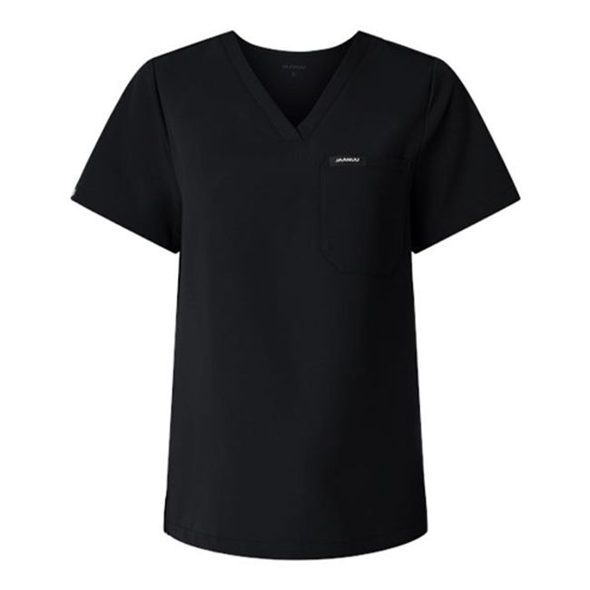 Jaanuu Women's 1-Pocket Scrub V-Neck Top Image